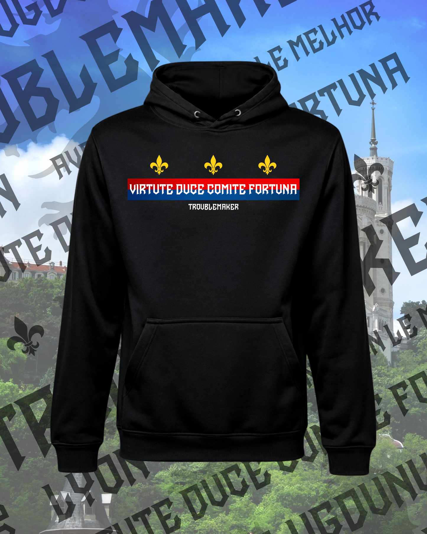 Sweat à capuche Virtute